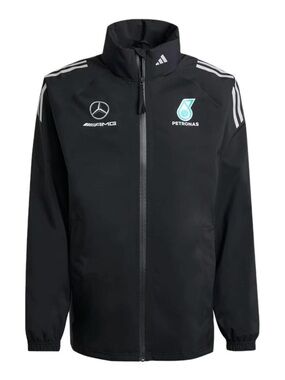 Adidas Mercedes AMG Petronas F1 Team Mechanics Rain Reflective Jacket Coat NWT 🔥
